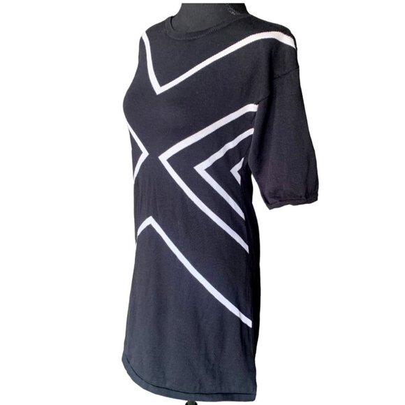 Spring + Mercer Black Sweater Dress - Picture 2 of 5